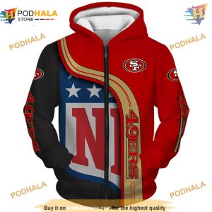 San Francisco 49ers Hoodie 3D Pullover Must Have 49ers Apparel 2