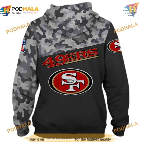 San Francisco 49ers Military Hoodies, Long Sleeve 49ers Apparel