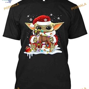 Santa Baby Yoda & Boxer Dog Xmas Shirt, Funny Christmas Shirt For Family