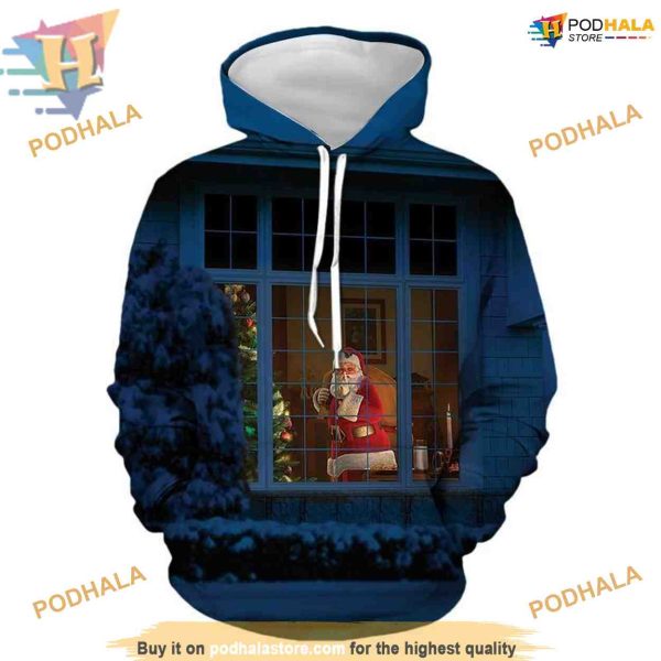 Santa Claus 3D Hoodie, Funny Christmas Gift Ideas
