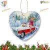 Santa Claus Red Truck Ornament, Custom Family Ornaments