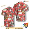 Santa Claus Red Xmas Aloha Shirt, Mens Christmas Hawaiian Shirt