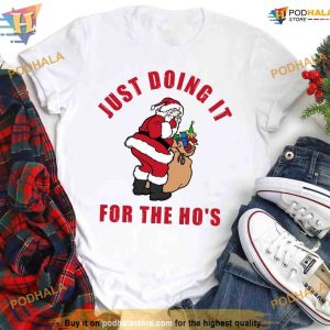 Santa Ho’s Funny Christmas Shirt, Best Family Christmas Gifts