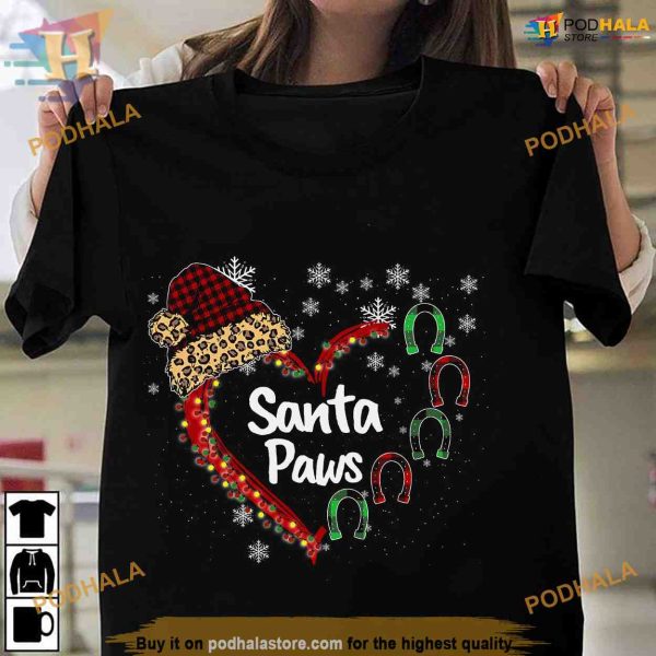 Santa Horseshoe Snowflakes Shirt, Funny Christmas Gift Ideas
