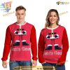 Santa Red 3D Christmas Sweatshirt 3D Hoodie, Creative Xmas Gifts
