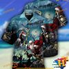 Santa Skull Festive Hawaiian Print, Funny Christmas Gift