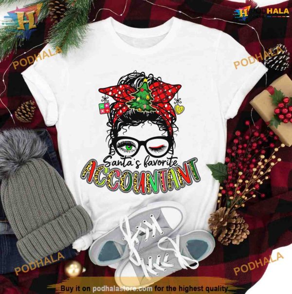 Santa’s Accountant Ugly Christmas Shirt, Funny Christmas Shirt For Family