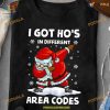 Santa's Area Code Christmas Shirt, Family Funny Christmas Shirt