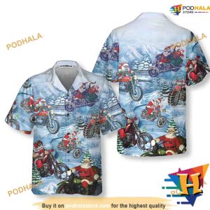 Santa's Drive Christmas Hawaiian Shirt, Santa Claus Hawaiian Shirt