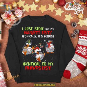 Santa's Naughty List Snowman Tee, Family Christmas Shirt Ideas