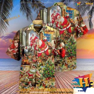 Santa's Workshop Hawaiian Shirt, Funny Christmas Gift Ideas