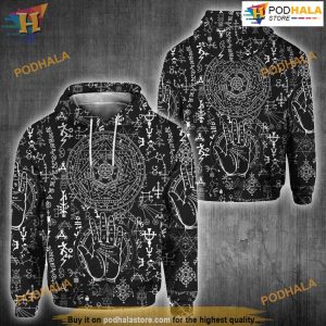 Satanic Occult Satan All Over Printed 3D Hoodie Sweatshirt