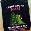 Scars & Fight Breast Cancer Dinasaur Christmas Shirt, Funny Xmas Gifts