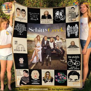 Schitt's Creek Series Comfort Fleece Blanket, Funny Christmas Gift Ideas