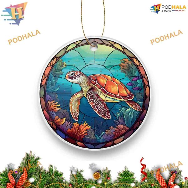 Sea Turtle Christmas Keepsake Ornament, Family Christmas Tree Ornaments
