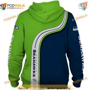 Seattle Seahawks Hoodie 3D Cute Pullover Sweatshirt Fan Gift 2