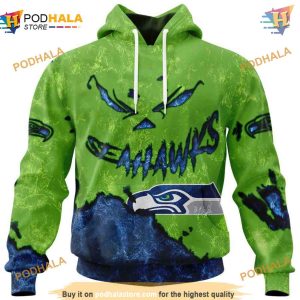 Seattle Seahawks Hoodie 3D, Devil Eyes Design, Fan Gift Idea