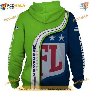 Seattle Seahawks Hoodie 3D Pullover NFL Sweatshirt Unique Fan Gift 2
