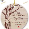 Second Christmas Together 2023, Personalized Couple Anniversary Keepsake
