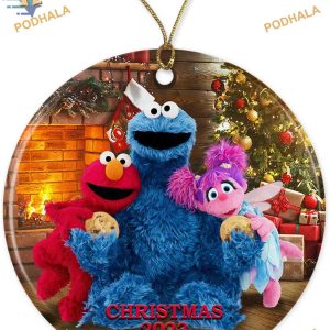 Sesame Street Elmo Keepsake 2023 Ornament, Custom Family Christmas Gift