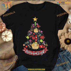 Sewing Christmas Tree Gift Tee, Best Family Christmas Gifts