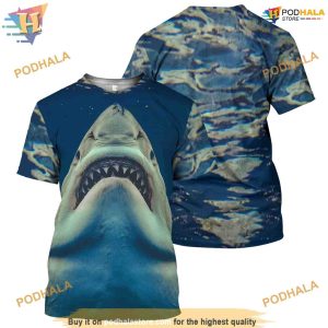 Shark Full All Over Printed Funny Animal 3D Hoodie Sweatshirt 3