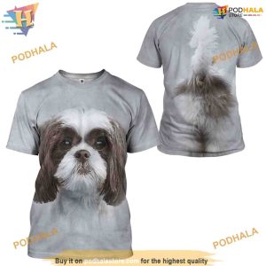 Shih Tzu Dog Costume Full All Over Printed 3D Hoodie Sweatshirt 2