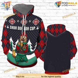 Shuh Duh Fuh Cup Beer 3D Funny Hoodie Christmas, Xmas Gifts
