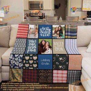 Sister Gifts Personalized Photo Blanket Sister Birthday Gift Ideas 2