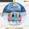 Sisters Forever Personalized Christmas Ornament, Always Together Charm