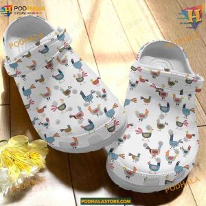 Sisters In The Yards Chicken Crocs, Unique Funny Crocs for Sibling Gifts