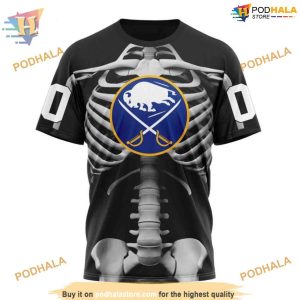 Skeleton Costume Halloween NHL Buffalo Sabres 3D Hoodie Unique Design 3