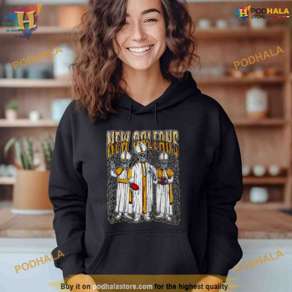 Skeleton New Orleans Saints football retro Shirt For Women Men