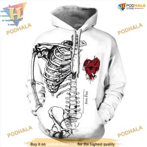 Skeleton Ugly Xmas 3D Hoodie, Funny Christmas Gift Ideas
