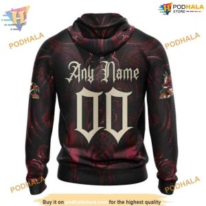 Skull Art Special Design NHL Arizona Coyotes Hoodie 3D Personalized Arizona Coyotes Merch 2