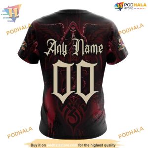 Skull Art Special Design NHL Arizona Coyotes Hoodie 3D Personalized Arizona Coyotes Merch 4