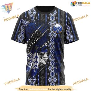Skull Native Design NHL Buffalo Sabres 3D Hoodie Unique Special Edition 3