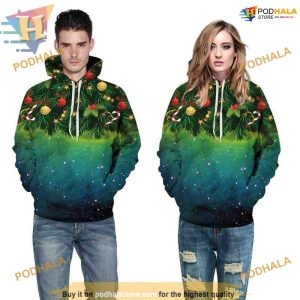 Sky Christmas Tree Hoodie, Unique Funny Christmas Gift Ideas