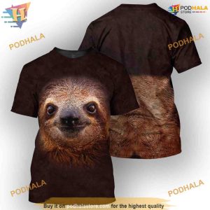 Sloth Full All Over Printed Animal Costume 3D Hoodie Sweatshirt 2