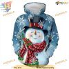 Smiling Snowman 3D Hoodie, Creative Christmas Gift