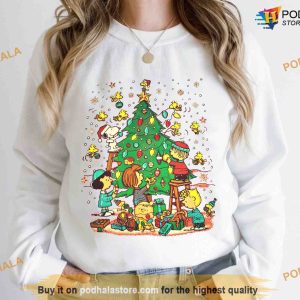 Snoopy & Charlie Brown Xmas Shirt, Vintage Peanuts Christmas Sweatshirt