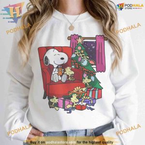 Snoopy & Woodstock's Xmas Joy Retro Peanuts 90s Hoodie Shirt Sweatshirt, Festive Gift