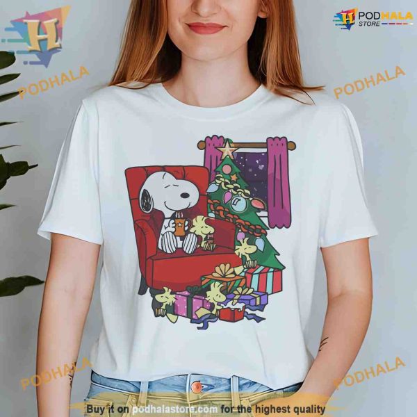 Snoopy & Woodstock’s Xmas Joy Retro Peanuts 90s Hoodie Shirt Sweatshirt, Festive Gift