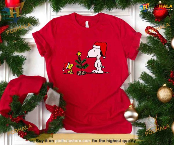 Snoopy and Woodstock Vintage Shirt, Christmas Sweatshirt Gift