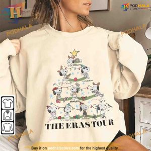 Snoopy's Christmas Tree Moment Eras Tour and Taylor's Shirt, Xmas Gift