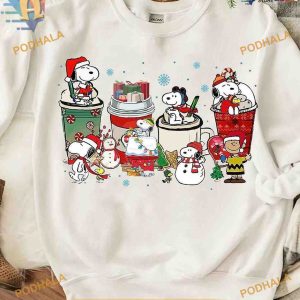 Snoopy's Coffee Christmas Peanuts 90s Sweatshirt, Unique Holiday Gift
