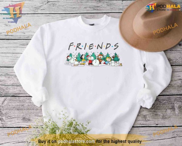 Snoopy’s Friends Christmas Show Cartoon Dog Sweatshirt, Vintage Gift