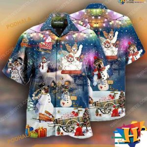 Snow Dogs Celebration Hawaiian Shirt, Funny Xmas Gifts
