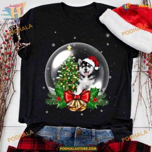 Snowball Husky Christmas Eve Tee, Family Christmas Shirt Ideas
