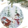 Snowman 2023 Christmas Tree Ornament, Family Christmas Ornaments, Ceramic Decor